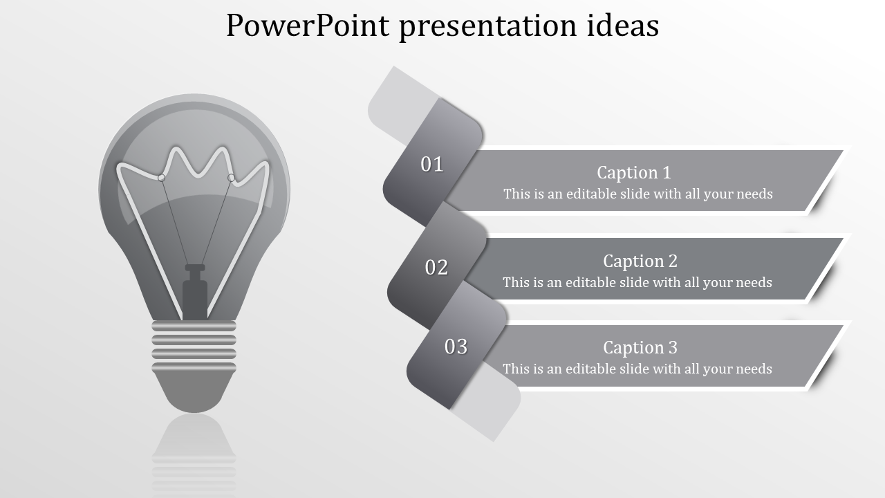 Free - Attractive PowerPoint Presentation Ideas Slide Template